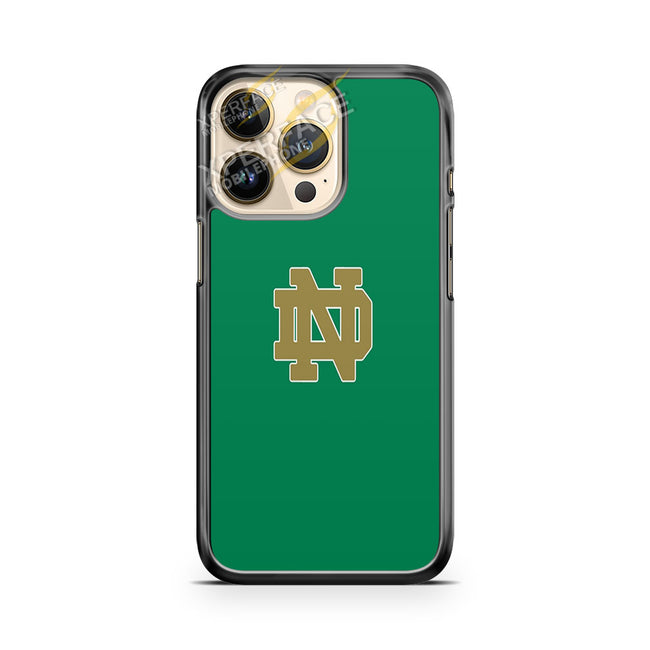 notre dame green radial iPhone 14 Pro Case Cover