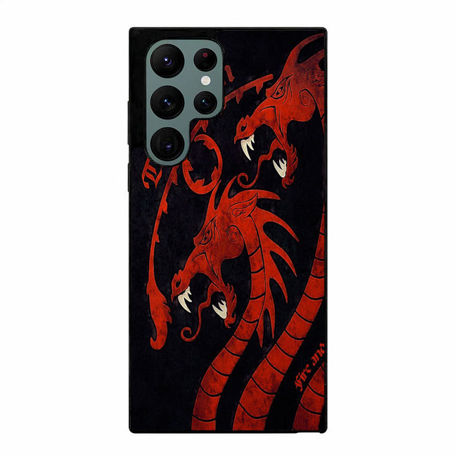 Fire and Blood Targaryen Game of Thrones logo Samsung Galaxy S23 Ultra case cover