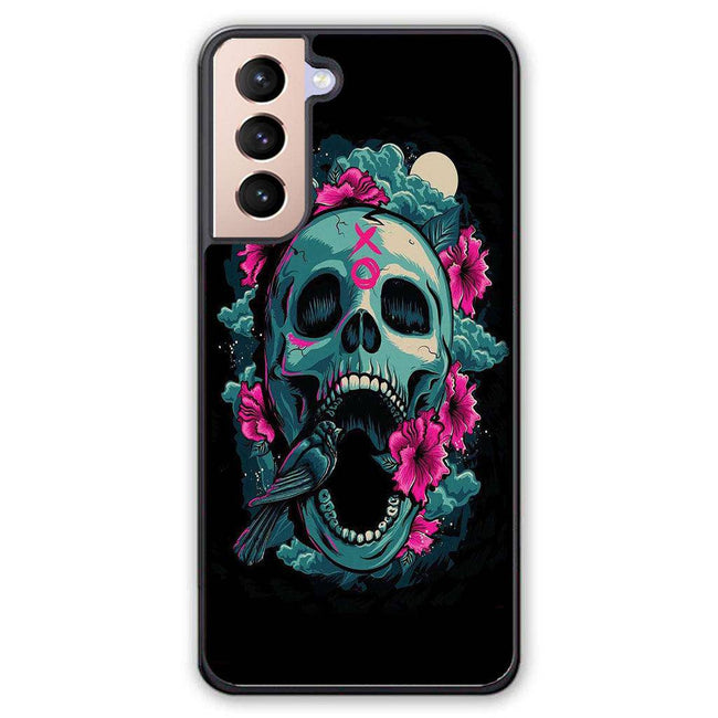 skull and rose Samsung galaxy S21 Plus case - XPERFACE