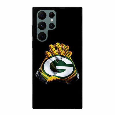 GREEN BAY PACKER ON GLOVES Samsung Galaxy S23 Ultra case cover