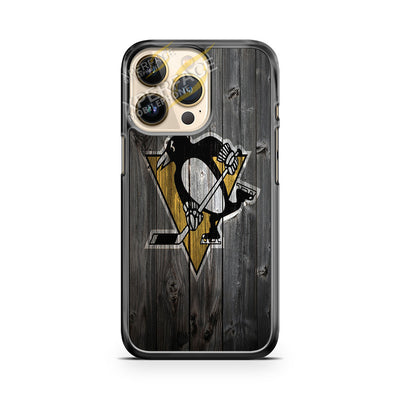 pittsburgh penguins wood iPhone 14 Pro Case Cover