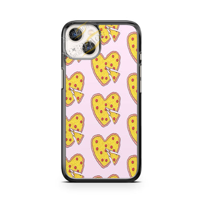 pizza heart pattern iPhone 14 Case Cover