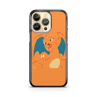 pokemon charizard orange bkg iPhone 14 Pro Case Cover