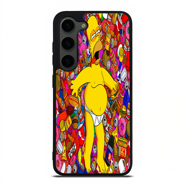 Homer Faint Simpson Cartoon Samsung Galaxy S23 Plus | Samsung Galaxy S24 Plus case cover