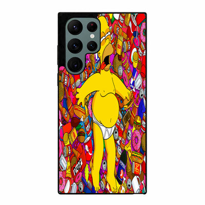 Homer Faint Simpson Cartoon Samsung Galaxy S23 Ultra case cover