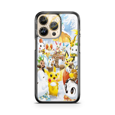 pokemon winter scene iPhone 14 Pro Case Cover