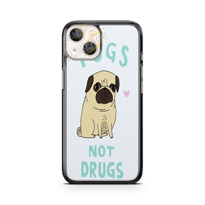 pugs not drugs iPhone 14 Case Cover