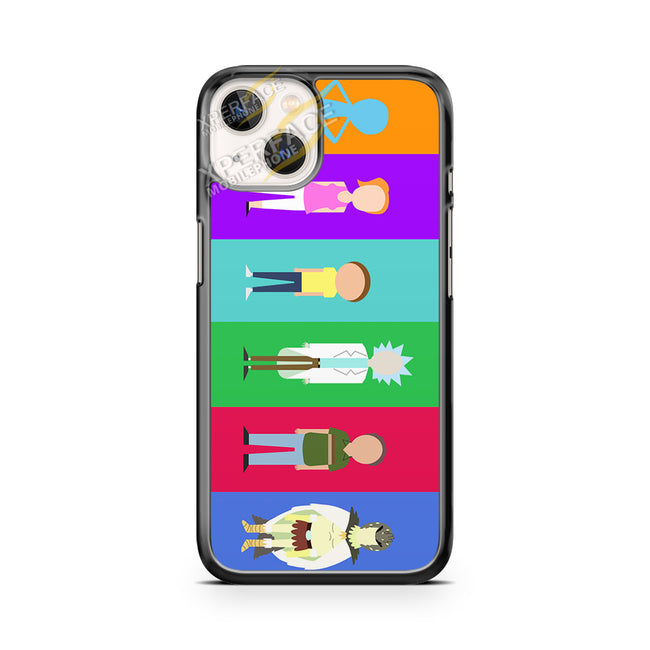 rick and morty character iPhone 14 Case Cover