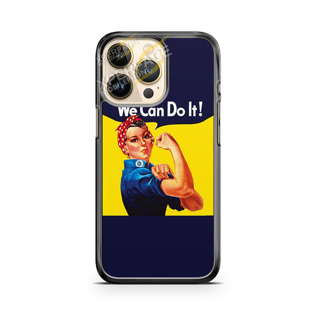 rosie the riveter vintage war iPhone 14 Pro Case Cover