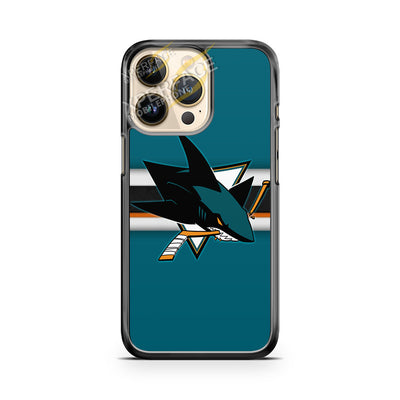 san jose sharks logo blue green 2 iPhone 14 Pro Case Cover