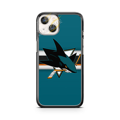 san jose sharks logo blue green 2 iPhone 14 Case Cover