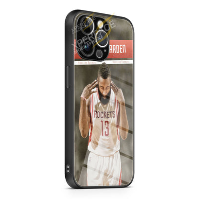 James Harden Basketball iPhone 15 | iPhone 15 Plus | iPhone 15 Pro | iPhone 15 Pro Max Glass Case cover