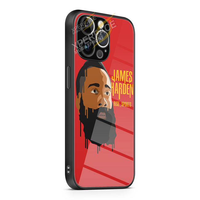 James Harden Rise Sports iPhone 15 | iPhone 15 Plus | iPhone 15 Pro | iPhone 15 Pro Max Glass Case cover