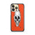 skull mostly orange iPhone 14 Pro Case Cover