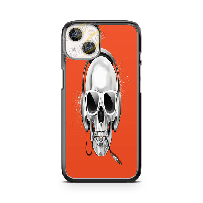 skull mostly orange iPhone 14 Case Cover