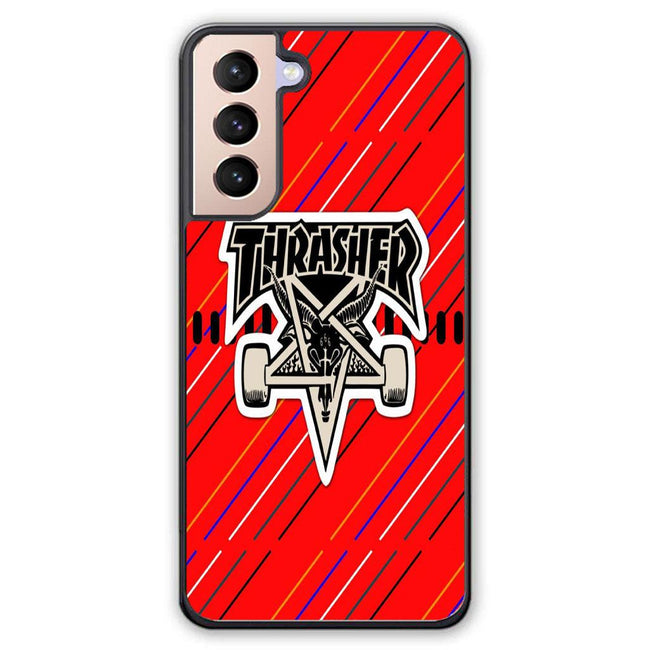 thrasher red Samsung galaxy S21 Plus case - XPERFACE