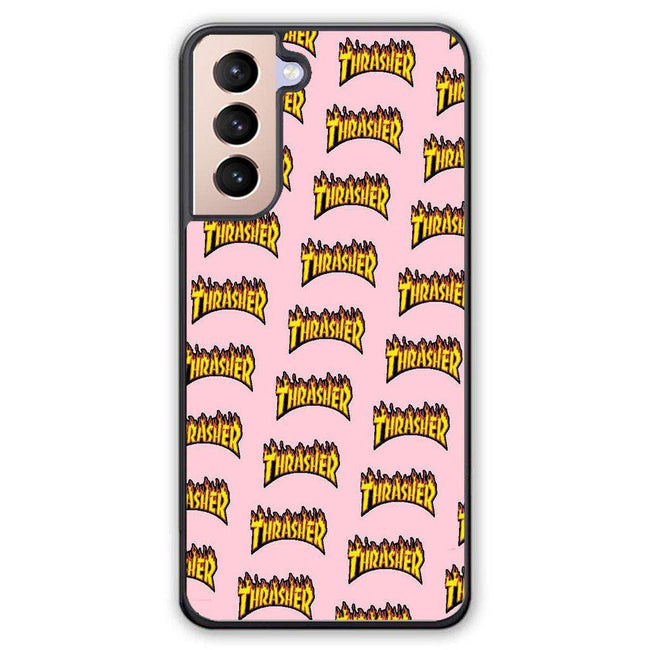 thrasher wallpaper pink Samsung galaxy S21 Plus case - XPERFACE