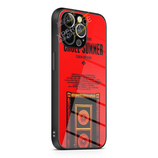 Kanye West Cruel Summer iPhone 15 | iPhone 15 Plus | iPhone 15 Pro | iPhone 15 Pro Max Glass Case cover