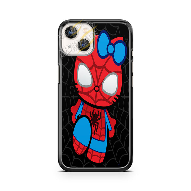 spiderman hello kitty iPhone 14 Case Cover