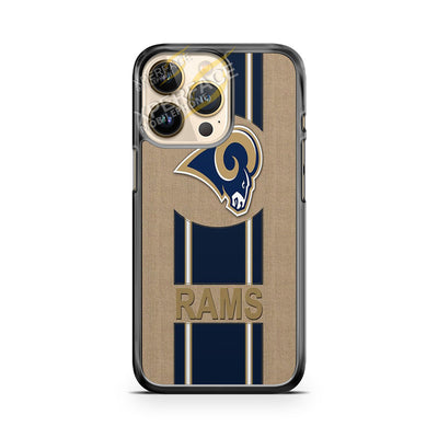 st louis rams logo over stripes iPhone 14 Pro Case Cover