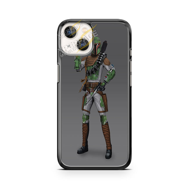 star wars boba with gun iPhone 14 Case Cover