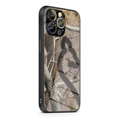 Love Browning Deer Camo Real Tree Couple 2 iPhone 15 | iPhone 15 Plus | iPhone 15 Pro | iPhone 15 Pro Max Glass Case cover