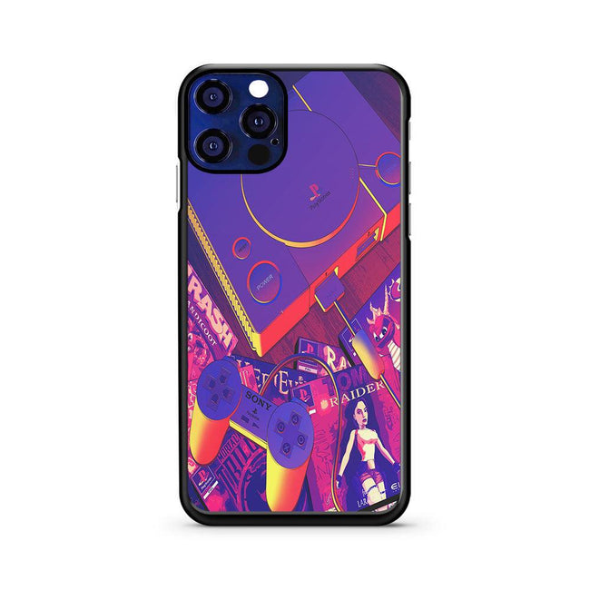 Vaporwave Video Game Art iPhone 12 Pro case - XPERFACE