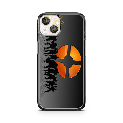 team fortress 2 logo silhouette 1 iPhone 14 Case Cover