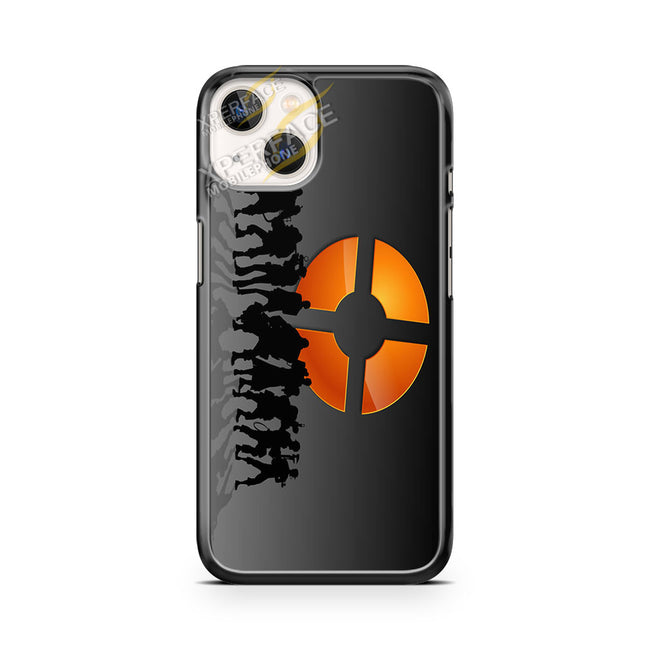 team fortress 2 logo silhouette 1 iPhone 14 Case Cover