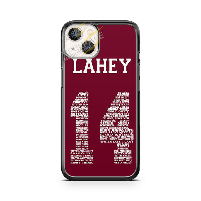 teen wolf lahey 1four lacrosse jersey iPhone 14 Plus Case Cover