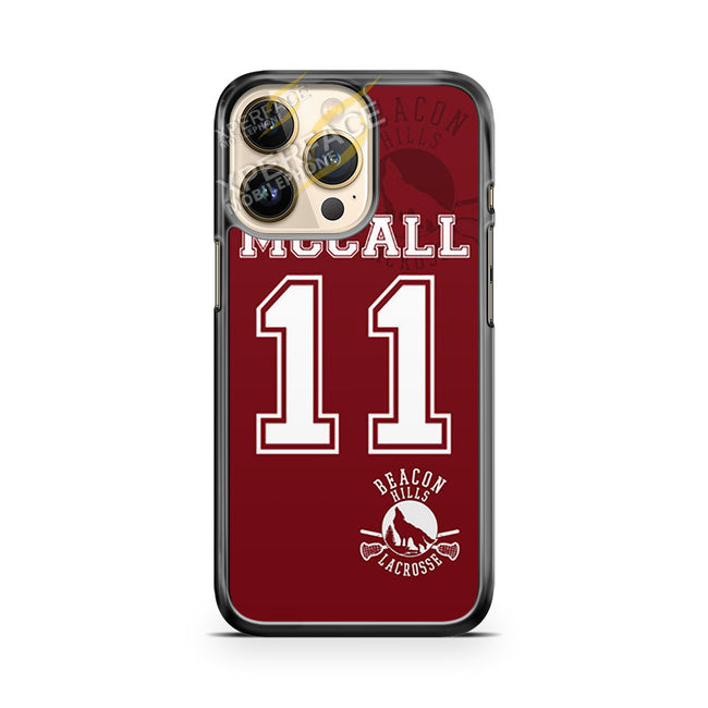 teen wolf mccall lacrosse jersey iPhone 14 Pro Case Cover