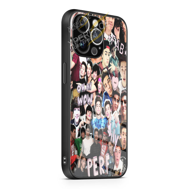 Magcon Family Collage iPhone 15 | iPhone 15 Plus | iPhone 15 Pro | iPhone 15 Pro Max Glass Case cover