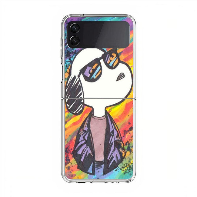 snoopy background Samsung Galaxy Z Flip 4 5G Case - XPERFACE