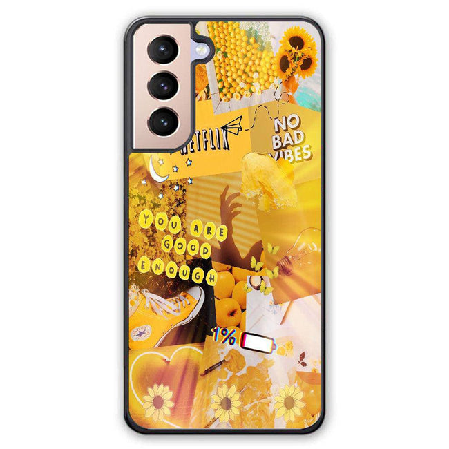 yellow aesthetics 1 Samsung galaxy S21 Plus case - XPERFACE