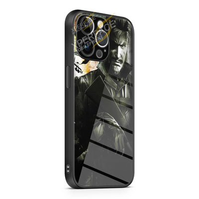 Metal Gear Solid Snake iPhone 15 | iPhone 15 Plus | iPhone 15 Pro | iPhone 15 Pro Max Glass Case cover