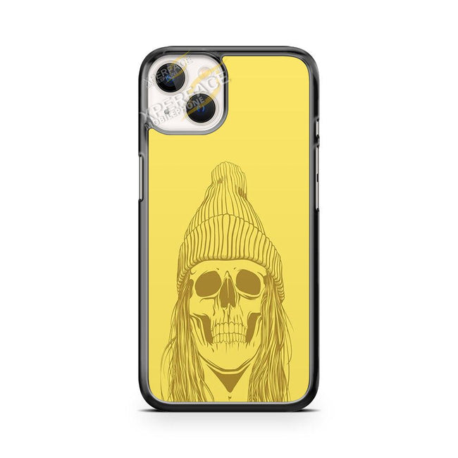 yellow skull iPhone 13 case - XPERFACE