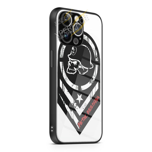 METAL MULISHA BLACK LOGO iPhone 15 | iPhone 15 Plus | iPhone 15 Pro | iPhone 15 Pro Max Glass Case cover