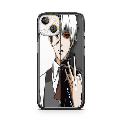 tokyo ghoul cartoon ken kaneki two faces iPhone 14 Case Cover