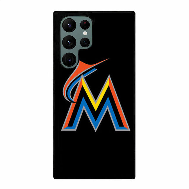 MIAMI MARLINS BASEBALL LOGO BLACK Samsung Galaxy S23 Ultra case cover