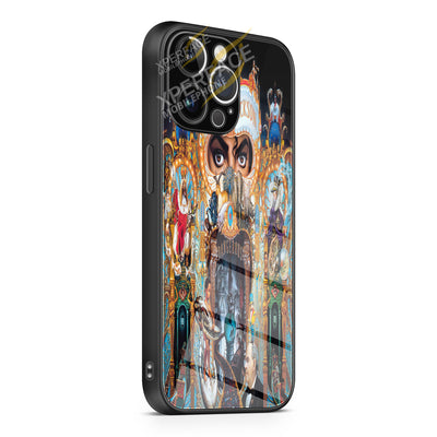 michael jackson king of pop cover album iPhone 15 | iPhone 15 Plus | iPhone 15 Pro | iPhone 15 Pro Max Glass Case cover