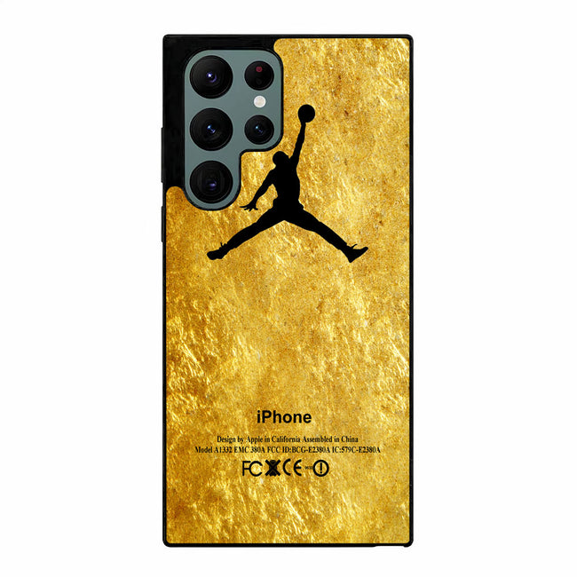 michael jordan golden gold pattern 2 Samsung Galaxy S23 Ultra case cover