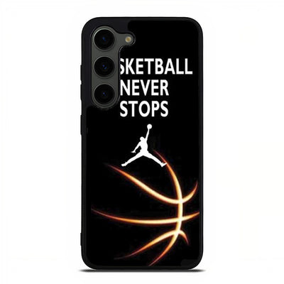 Michael Jordan never stops glow black Samsung Galaxy S23 Plus | Samsung Galaxy S24 Plus case cover