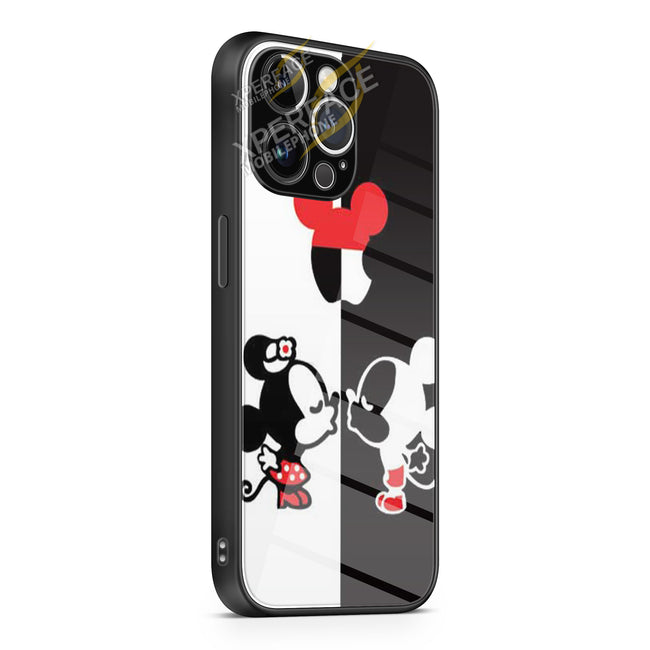 Mickey Minnie apple ears iPhone 15 | iPhone 15 Plus | iPhone 15 Pro | iPhone 15 Pro Max Glass Case cover