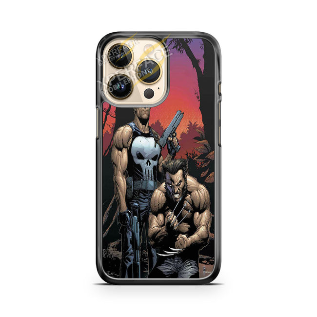wolverine and punisher iPhone 14 Pro Case Cover