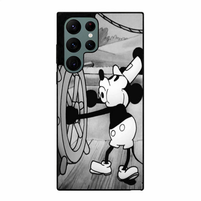 Mickey Mouse Steam Boat Willie Vintage Samsung Galaxy S23 Ultra case cover