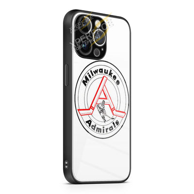 Milwaukee Admirals Symbol iPhone 15 | iPhone 15 Plus | iPhone 15 Pro | iPhone 15 Pro Max Glass Case cover