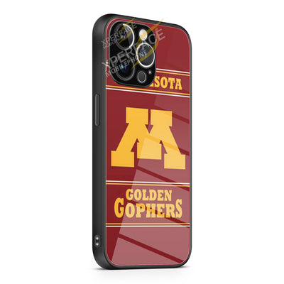 Minnesota Golden Gophers logo iPhone 15 | iPhone 15 Plus | iPhone 15 Pro | iPhone 15 Pro Max Glass Case cover