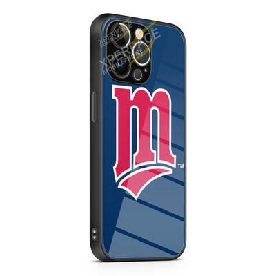 Minnesota Twins Icon iPhone 15 | iPhone 15 Plus | iPhone 15 Pro | iPhone 15 Pro Max Glass Case cover