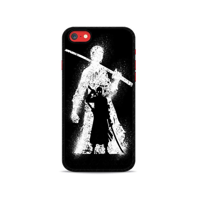 Zoro Onepiece Black And White iPhone SE 2020 2D Case - XPERFACE