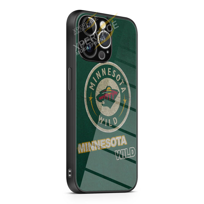 Minnesota Wild Green iPhone 15 | iPhone 15 Plus | iPhone 15 Pro | iPhone 15 Pro Max Glass Case cover